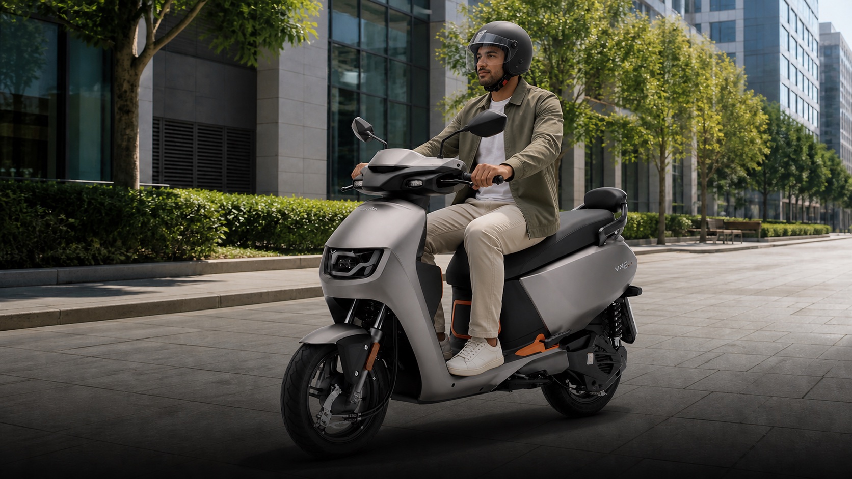 VIDA VX2 Go elektromos robogó városi környezetben
